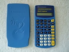 Texas Instruments 2 Math Explorer Solar Calculator " GREAT ITEM "