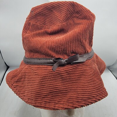 August Adults Brown Corduroy Bucket Hat With Ribbon Accent Casual Outdoors Walk Handmade Brown Corduroy Bucket Hat: Unisex Cotton Sun Hat - Etsy main image 3