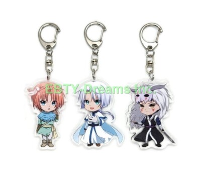 Set of 3 Yona Of The Dawn Akatsuki Acrylic Keychain Shin-ah, Ki-ja, Yun v1