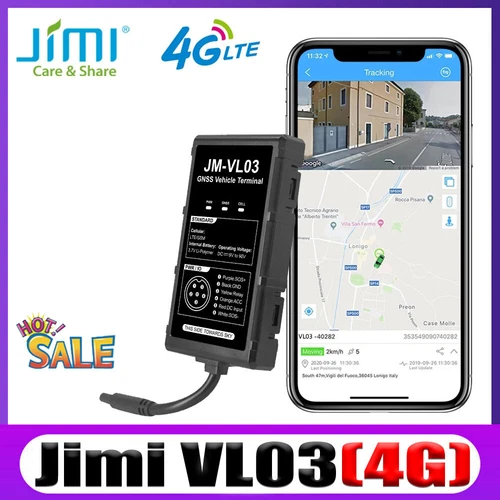 Jimi VL03 4G Motorcycle Car GPS Tracker Real-time Tracking Smart Alert Driving