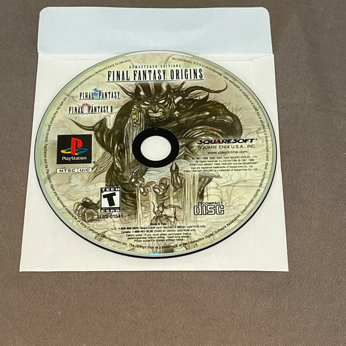 Final Fantasy Origins Final Fantasy I & II Remastered Editions - PlayStation