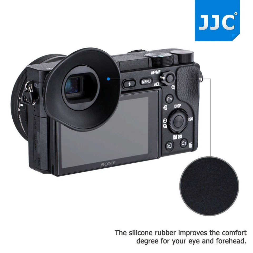 JJC 360º Rotatable Oval Eyecup Eyepiece For Sony A6300 A6000 NEX-6/7 as FDA-EP10 - Image 4 of 4