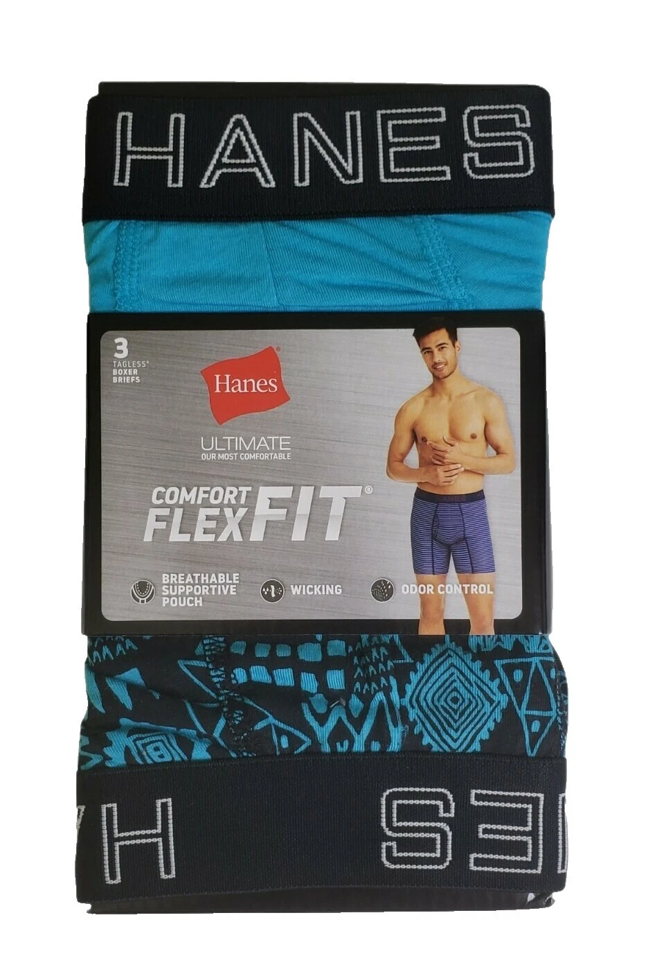 Hanes Boxer Brief Regular Size M Cotton Underwear for Men
