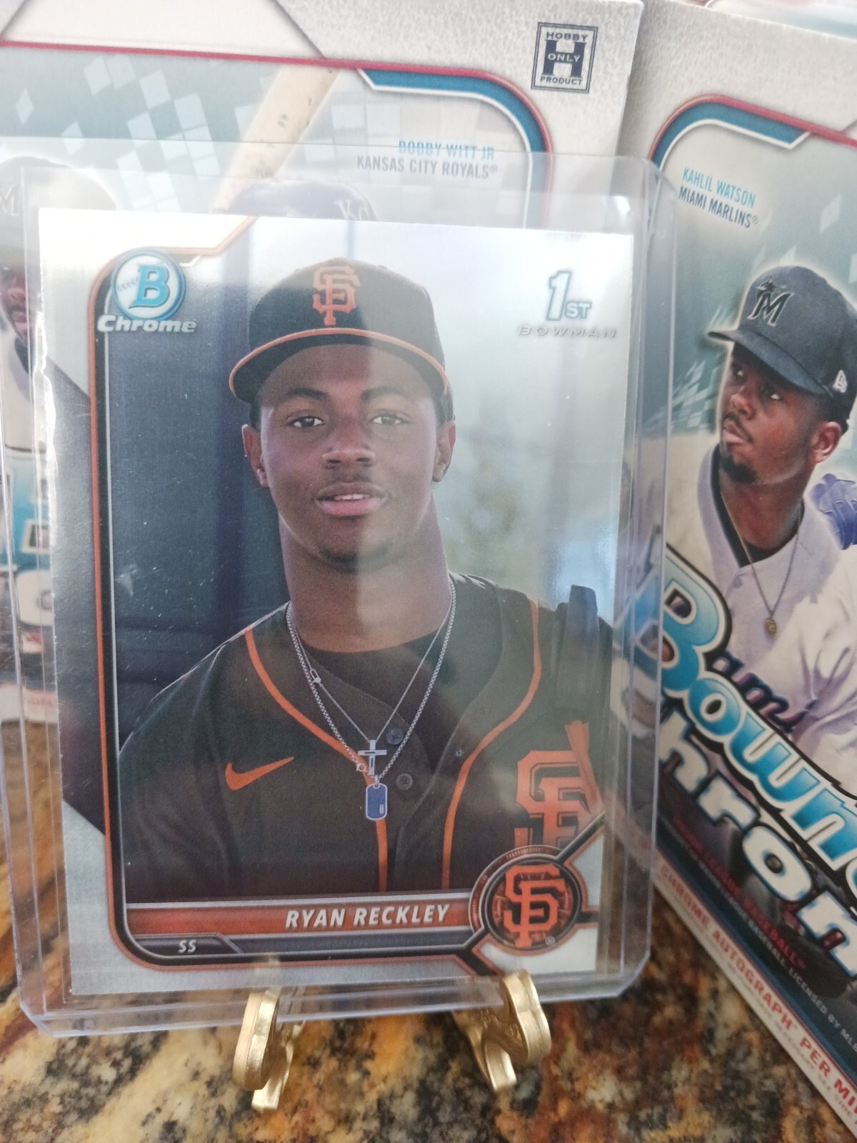 2022 Bowman Chrome  Ryan Reckley BCP-163 1st Bowman Giants