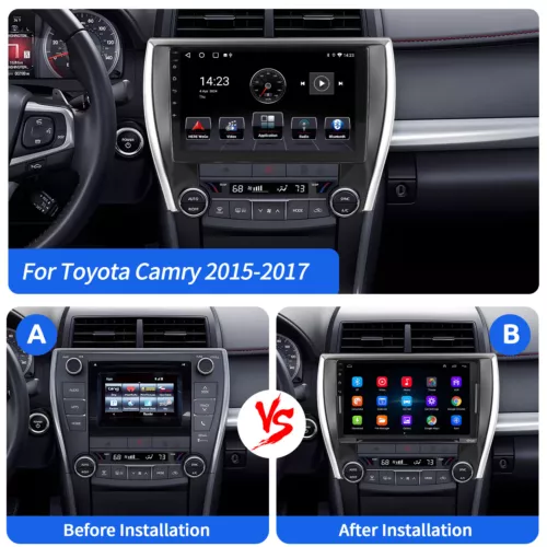 For 2015-2017 Toyota Camry Apple Carplay Car Radio Android 12 FM GPS Navi 2+32GB - Picture 3 of 16