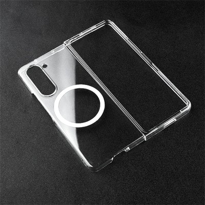 Transparent Hard PC Magsafe Case for Samsung Galaxy Z Fold6 5 Acrylic Thin Cover