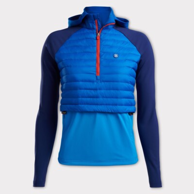 G/FORE G4 Women s Hybrid Tech Jersey Golf pullover Medium STYLE #G4LF22O44