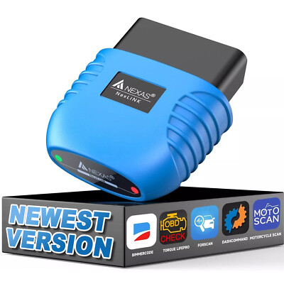 NEXAS NexLink Car Bluetooth OBD2 Scanner Diagnostic Scan Tool for IOS Android