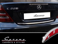 für MERCEDES C Klasse W203 - 3M Chrom Zierleiste Heckleiste Kantenschutz Tuning
