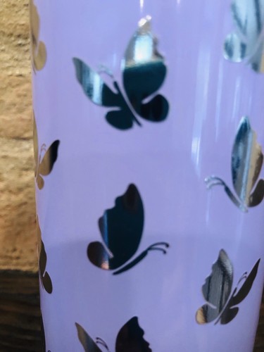 Pottery Barn Kids Water Bottle Butterflies Mackenzie No Mono Medium Butterfly - Picture 5 of 5