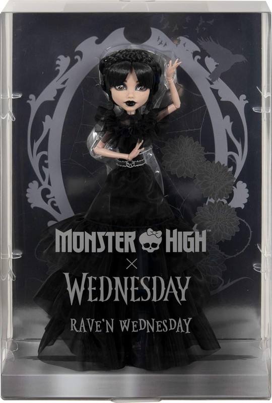 MONSTER HIGH RAVEN WEDNESDAY ADDAMS FAMILY MINT IN Mattel SHIPPER BOX