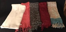5 Winter Scarves / Wraps - VERY NICE !