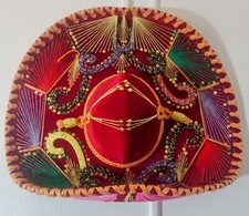 Handmade Authentic One Of A Kind Mexican Sombrero.