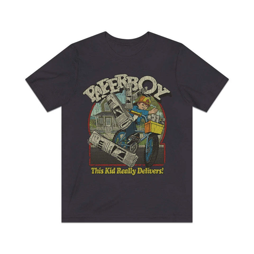 Paperboy Arcade 1985 Vintage Men's T-Shirt - Image 2 of 4