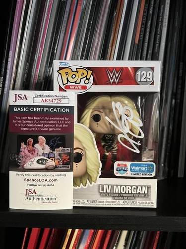 WWE Liv Morgan Signed Walmart Exclusive Funko POP! #129 Autograph - JSA COA