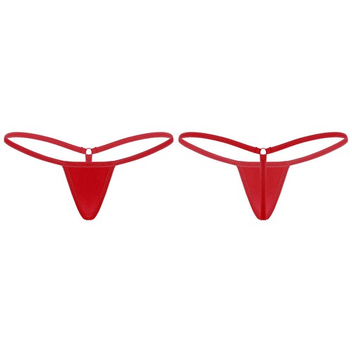 Ropa interior sexy de cuerda en G para mujer tanga calzoncillos lencería íntimos de altura baja - Imagen 75 de 190