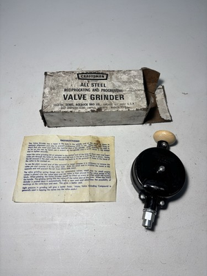 #ad Vintage All Steel Craftsman Valve Grinder Incomplete READ DESCRIPTION $20.00