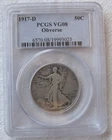 1917-D Obverse 50C Walking Liberty Half Dollar PCGS VG08