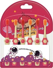 Kids Toothbrush Set Ages 3-12, 6-Pack Soft Bristle Toothbrushes for Children