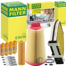 MANN INSPEKTIONSPAKET passend f&uuml;r MERCEDES C KLASSE W/S 204 C180 C200 156+184 PS