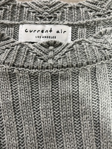 Anthropologie Current Air Zopfmuster Pullover mit Puffy/Flowy Ärmeln Gr. XS - Bild 2 von 3