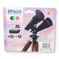 Original Epson 502XL Multipack Schwarz Cyan Magenta Gelb Patronen C13T02W64010
