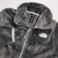 The North Face Women’s Medium Osito Jacket Fleece Gray Grey Full Zip High Pile