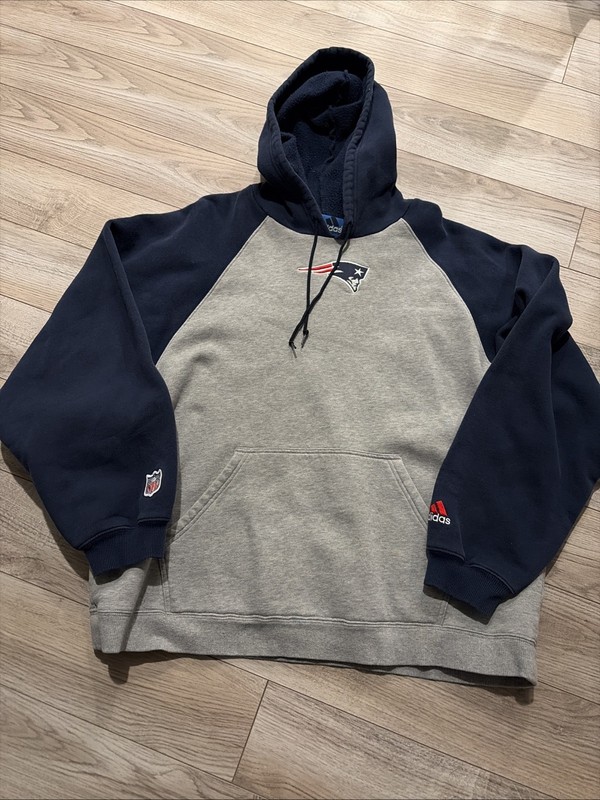 New England Patriots Hooded Pullover NFL Adidas