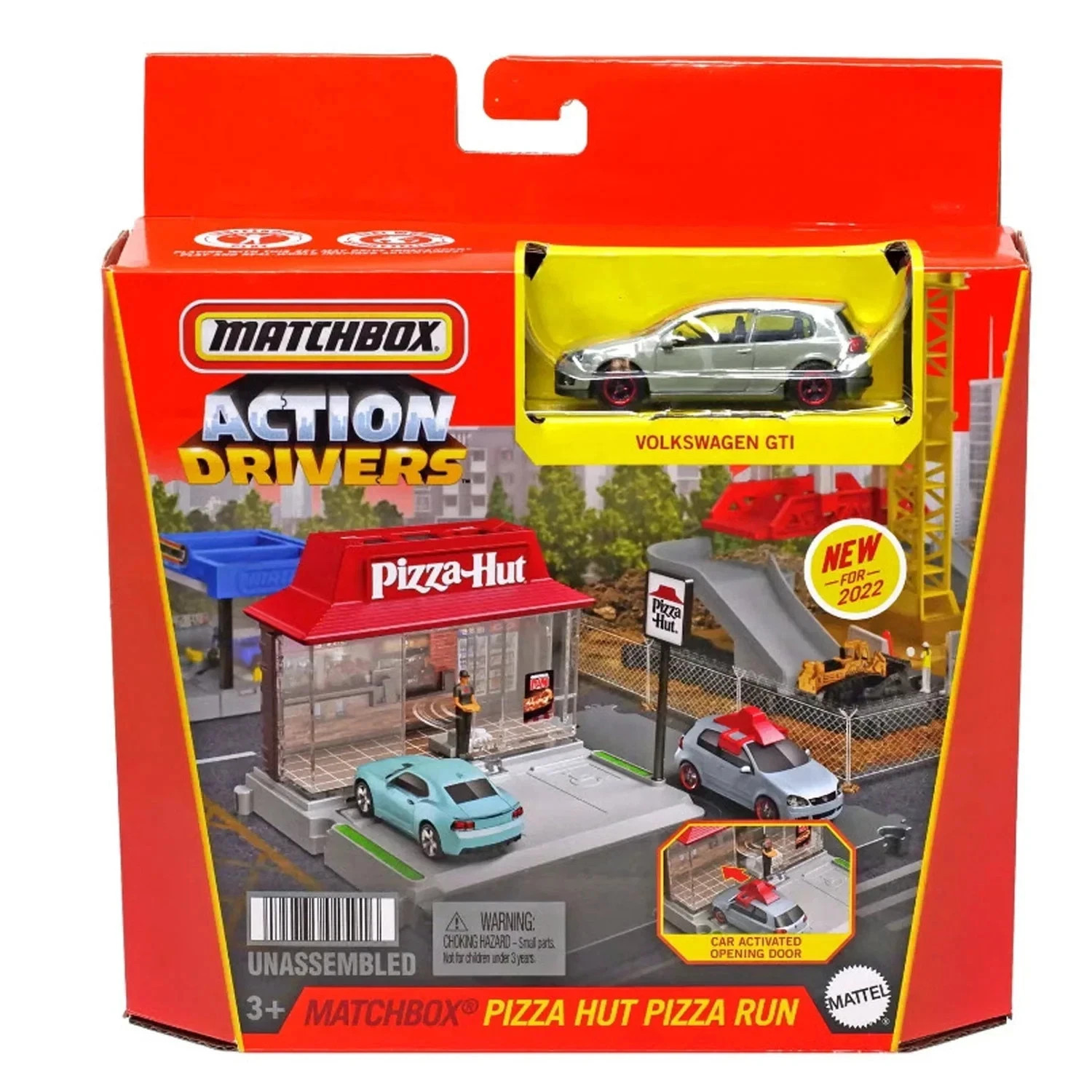 Matchbox Action Drivers Pizza Hut Playset Includes 1 Vehicle Scale: 1:64