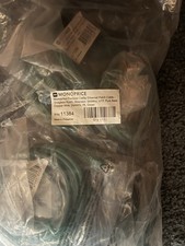 MONOPRICE 11384 Flexboot Cat5e Ethernet Cable, 7ft, Green, Pack Of Ten 10