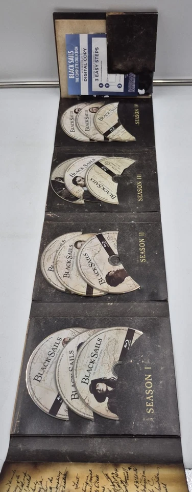 BLACK SAILS THE COMPLETE SERIES COLLECTION BLU-RAY SET WITH MAP AND PIRATE FLAG - Image 3 of 4