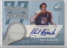 2005 SP Game Used Edition Significant Numbers 71/77 Phil Esposito Auto HOF 5f7