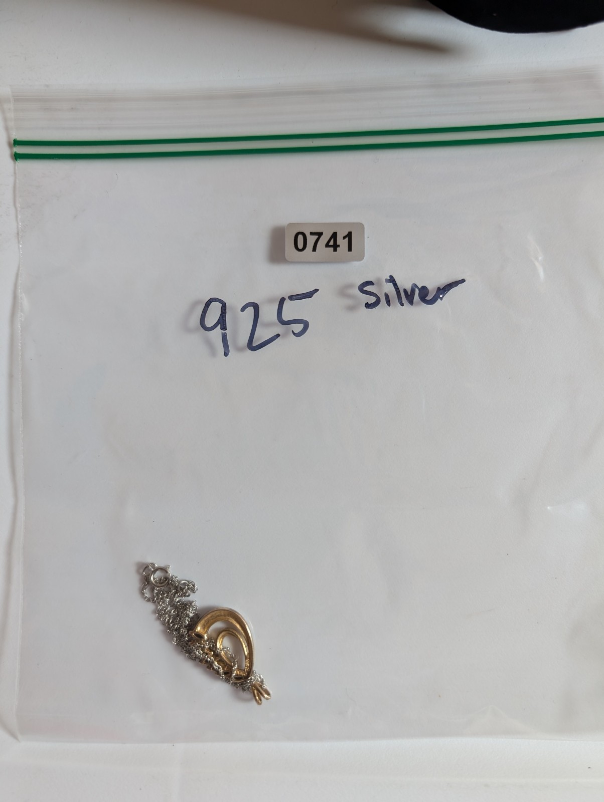 Sterling Silver Multiple Row Teardrop Pendant Nec… - image 8