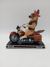 Dog On Motorcycle Figurine Bad To The Bone Sculpture Collectible