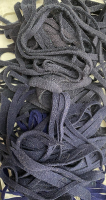 Dark Blue -Cut Size #8 - 100% Wool Fabric for Rug Hooking