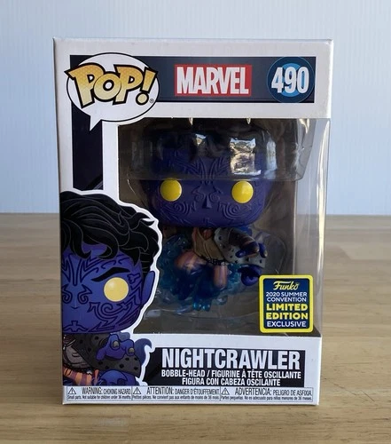 Marvel X-Men Nightcrawler #490 Convención de verano 2020 Exclusivo compartido Funko Pop