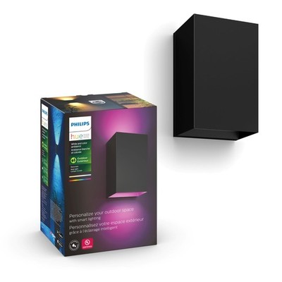 Philips Hue Resonate Outdoor Wall Light Smart Home Color Ambiance Black