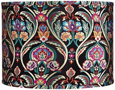 Multi-Color Embroidered Medium Drum Lamp Shade 15" Wide x 11" High Spider