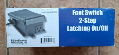 Electric Foot Switch 2-Step Pedal On/Off Hands-Free Control Router Drill Lathe