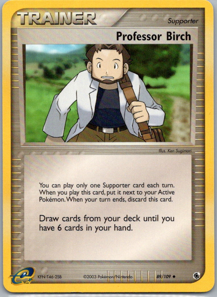 Pokemon Professor Birch Ruby and Sapphire 89/109 Near Mint NM