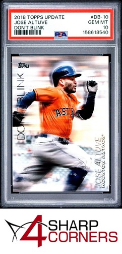 2018 TOPPS UPDATE DON'T BLINK #DB-10 JOSE ALTUVE POP 6 PSA 10