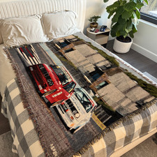 Retro Car Tapestry Blanket Race 30 Rug 100CM x 150CM 700 Thread BM Cotton