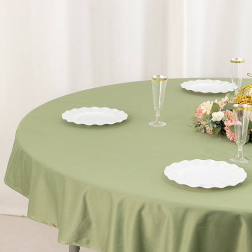 70" Dusty Sage Premium Scuba Runde Tischdecke TISCHDECKE Hochzeit Tischwäsche - Bild 6 von 8