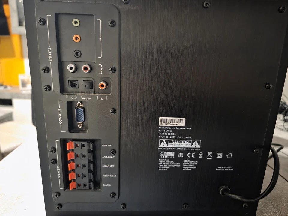 Logitech Z906 5.1 Surround Sound System Dolby Audio DTS PC-Lautsprecher - Bild 3 von 3