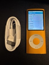 Apple iPod Nano 4th Generation Orange 16 GB Bundle - See Pictures