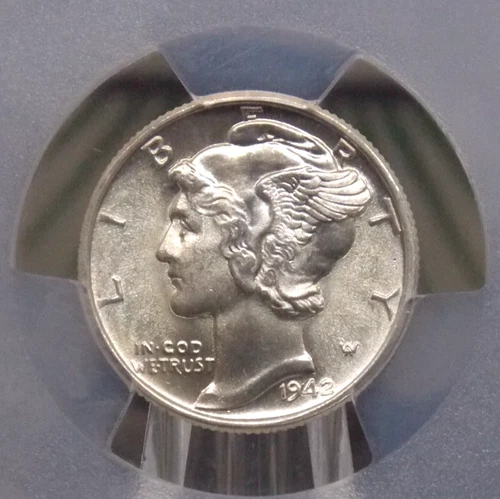 1942 "P" Mercury SILVER Dime 10c PCGS MS66 #798 Gem BU Uncirculated ECC&C, Inc.