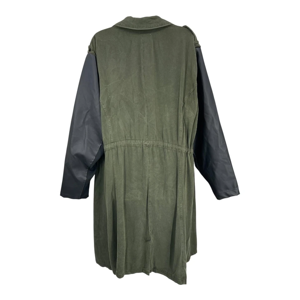 Torrid военная куртка женщин Gorpcore общего назначения искусственной кожи рукав пальто размер 3 - Изображение 2 из 4