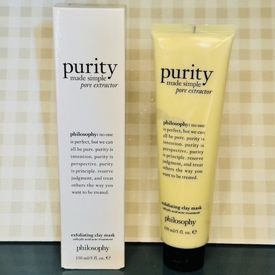 Philosophy Purity Made Simple Pore Extractor Exfoliating Clay Mask 5 fl oz NOS