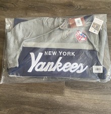 Mitchell And Ness Navy New York Yankees Head Coach Pullover Hoodie Size Medium
