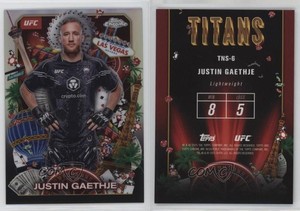 2025 Topps Chrome UFC Titans Justin Gaethje #TNS-6